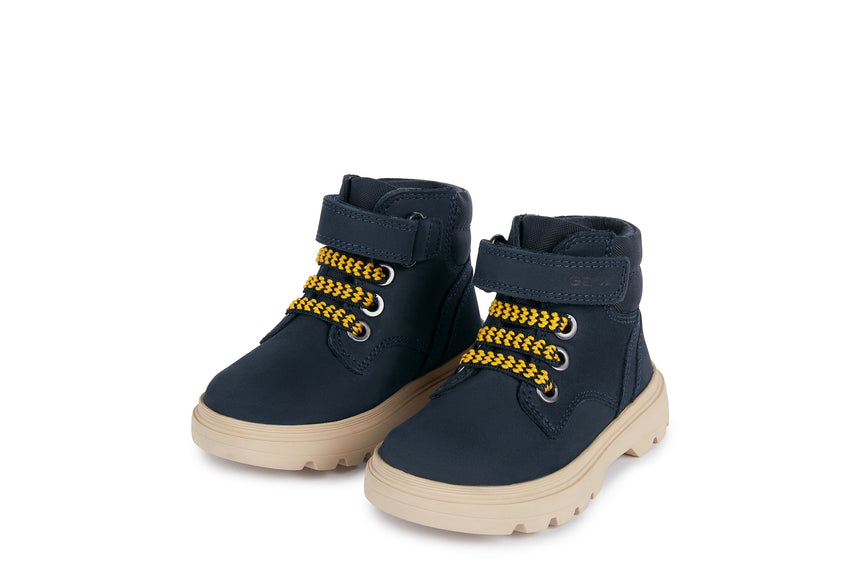 GEOX B4662B032FUC0045 KIDDARTAH Δερμάτινα Παιδικά Μποτάκια Μπλε