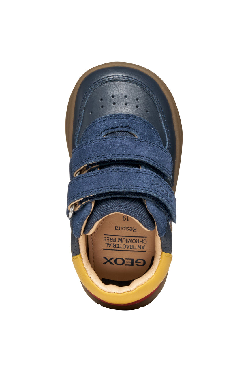 Geox B Biglia Δερμάτινα Παιδικά Μποτάκια με Σκρατς Navy Μπλε b554da08522c0735