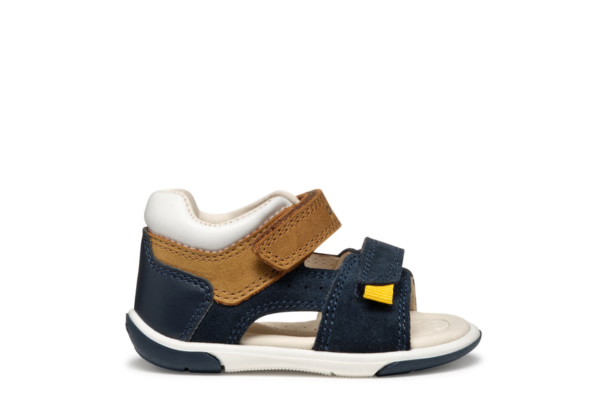 Geox Παιδικά Πέδιλα για Αγόρι Navy/Caramel B556EB 022CL C4152