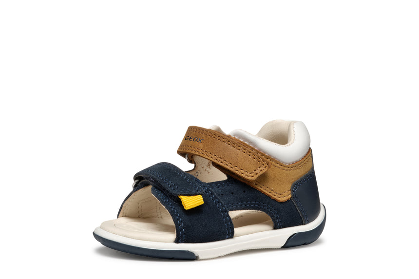 Geox Παιδικά Πέδιλα για Αγόρι Navy/Caramel B556EB 022CL C4152