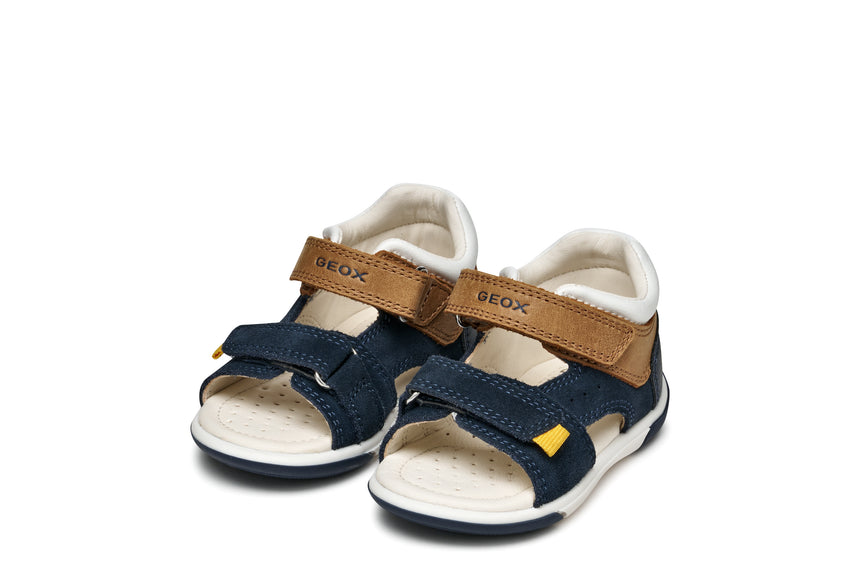 Geox Παιδικά Πέδιλα για Αγόρι Navy/Caramel B556EB 022CL C4152