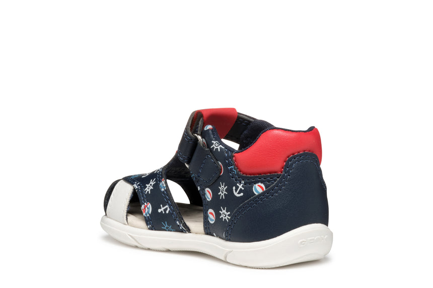 geox sandal zapito B556EC 05404 C0735 navy red