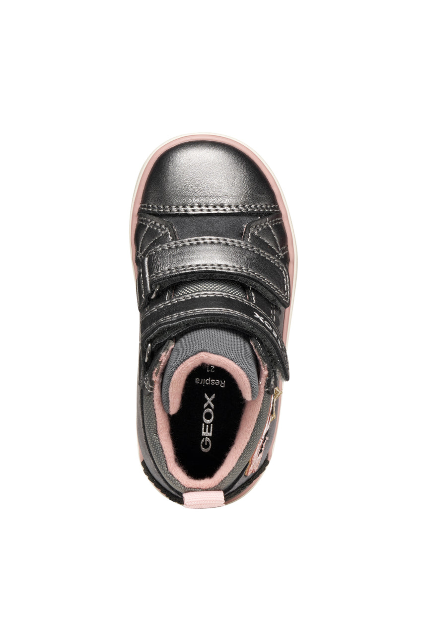Geox B Gisli Δερμάτινα Παιδικά Μποτάκια Μαύρα b561md022nfc9002