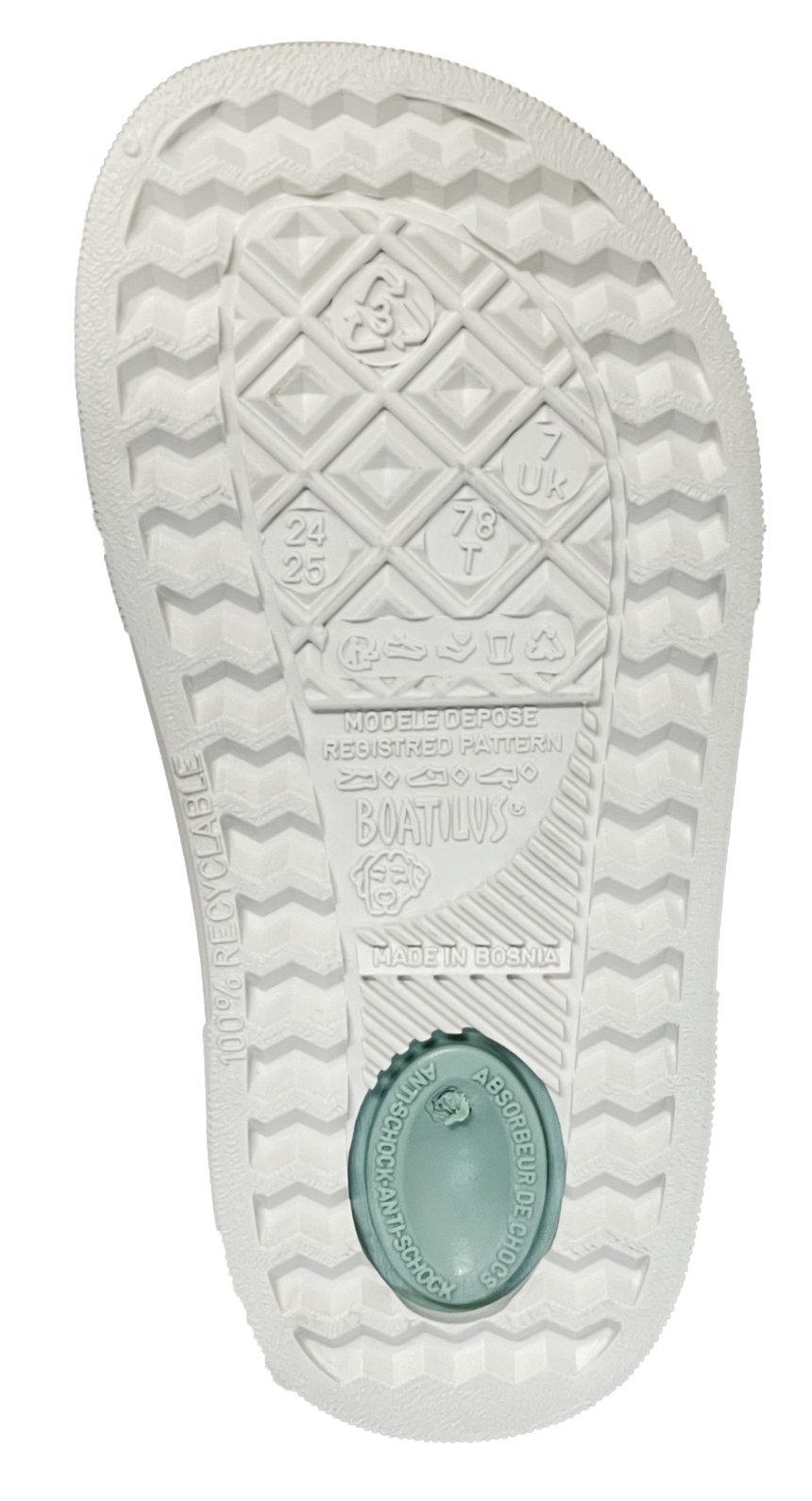 Boatilus Cloggy pasterlgreen/white var 06