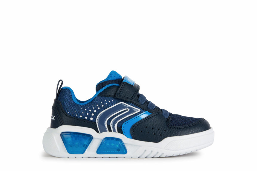 Geox J Illuminus B.A-Tex+Tum.Gbk Navy/lt Blue
