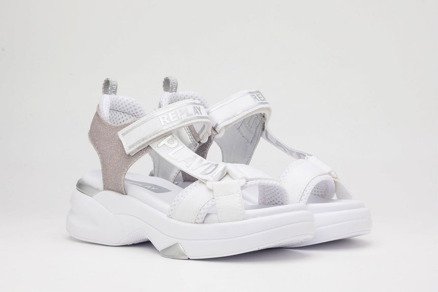 Replay Πεδιλα Tempura Jr-1 JP130003T 0081 White Silver