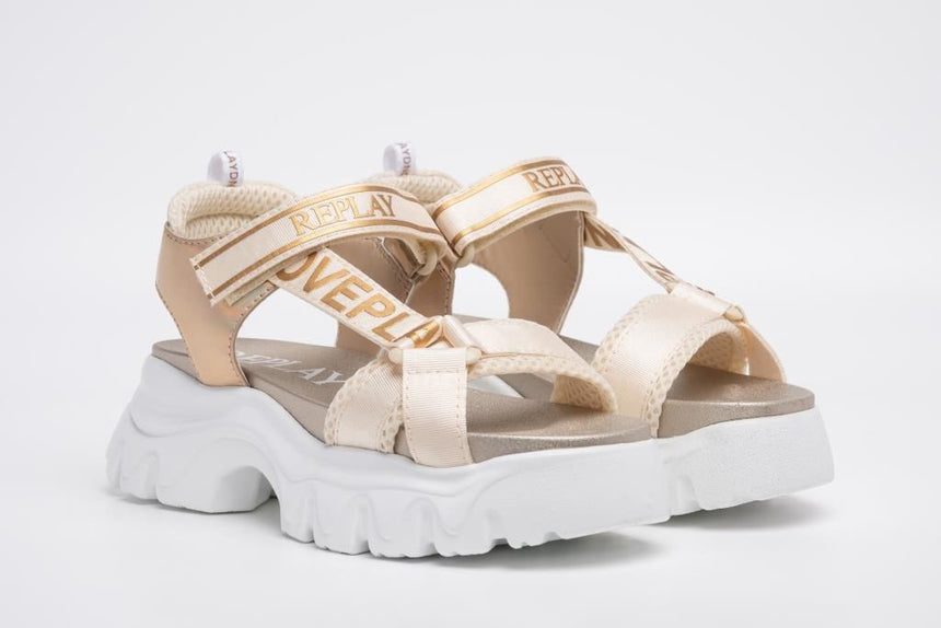 REPLAY JP140001T-25876 SANDAL beige gold