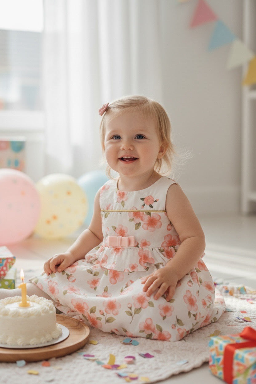 Restart for Kids Βρεφικό Φόρεμα για Κορίτσι Φλοράλ 26-10815