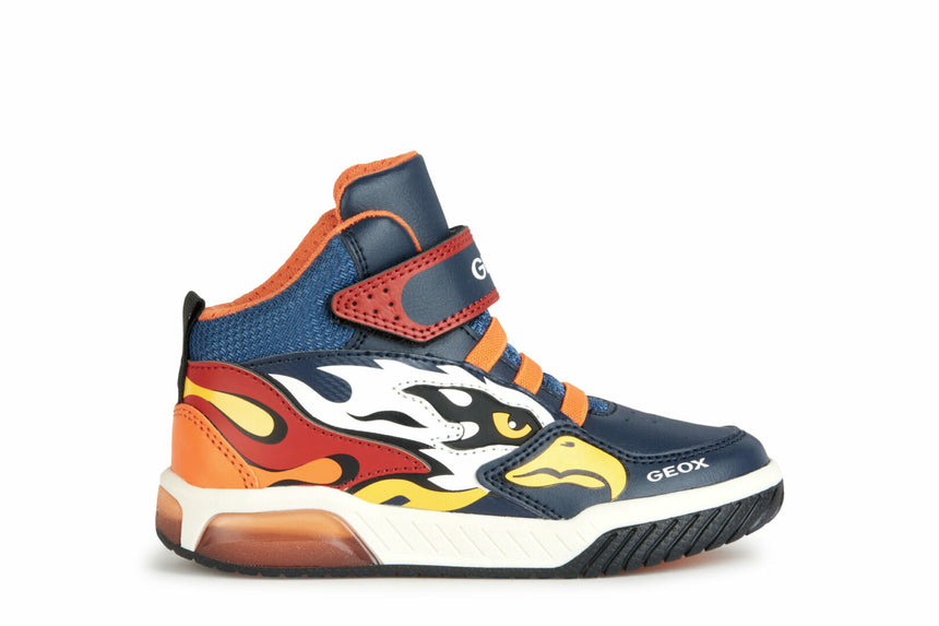 Geox J Inek B.B-Tumb.Synt+Text Navy/Orange