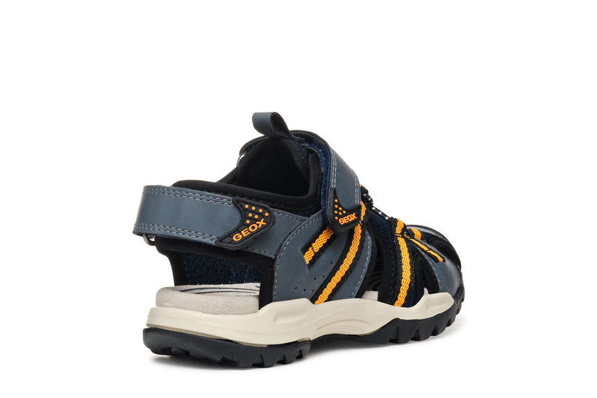 GEOX J450RB014MEC0659 SANDAL navy/orange