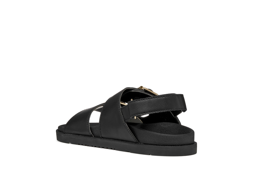 Geox πεδιλο κοριτσι με αγκραφα J65P0A 000BC C9999 black