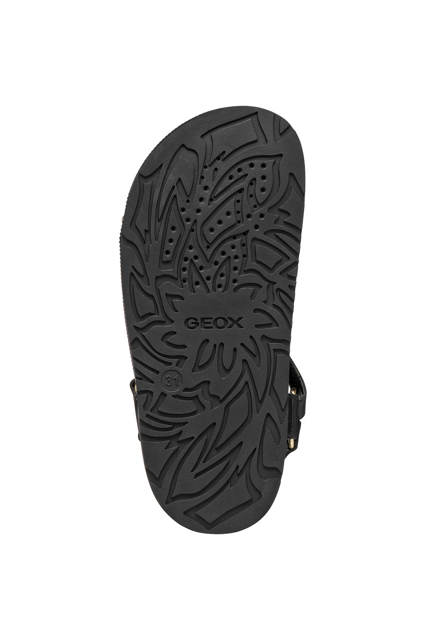 Geox J Foammentera Παιδικά Ανατομικά Πέδιλα για Αγόρι Μαύρα J65P0D 000BC C9999