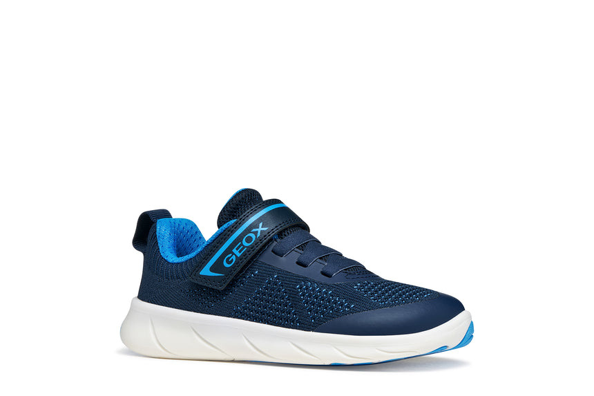 Geox Παιδικά Αθλητικά Παπούτσια Foot-Run Barefoot για Αγόρι Navy/Azure J65PDB 06K9J CF44D