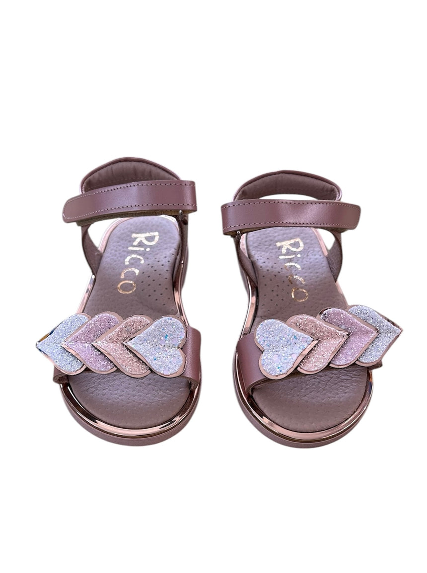 Ricco A30286P1 SANDAL χαλκός σατινέ