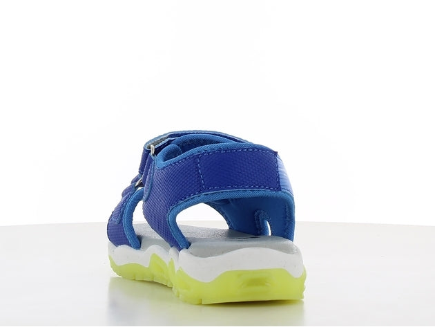 sonic πεδιλο αγορι με velcro και φωτακια μπλε sc001315