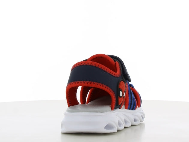 Spiderman πεδιλο με φωτακια και velcro μπλε κοκκινο sp014655