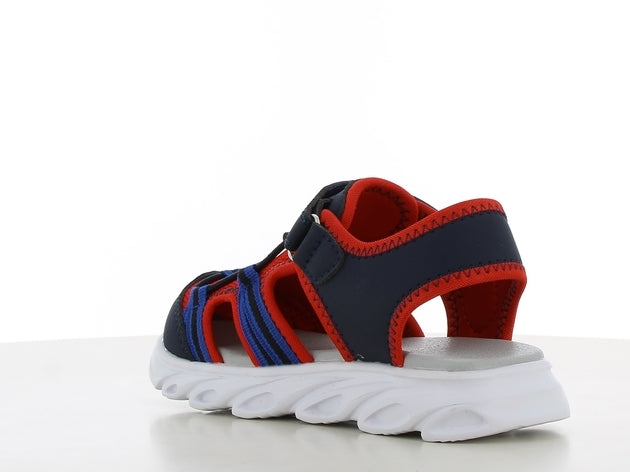 Spiderman πεδιλο με φωτακια και velcro μπλε κοκκινο sp014655