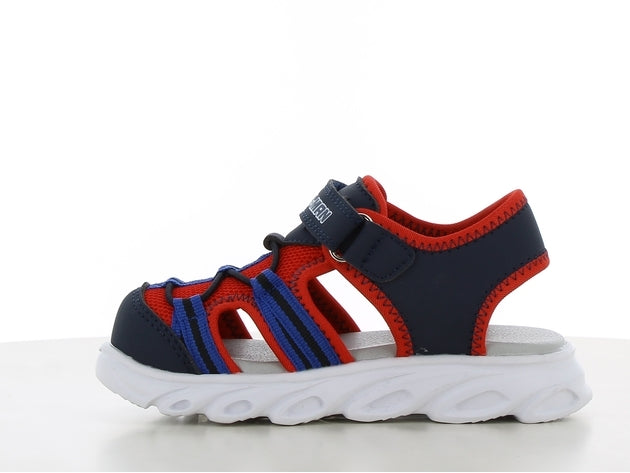 Spiderman πεδιλο με φωτακια και velcro μπλε κοκκινο sp014655