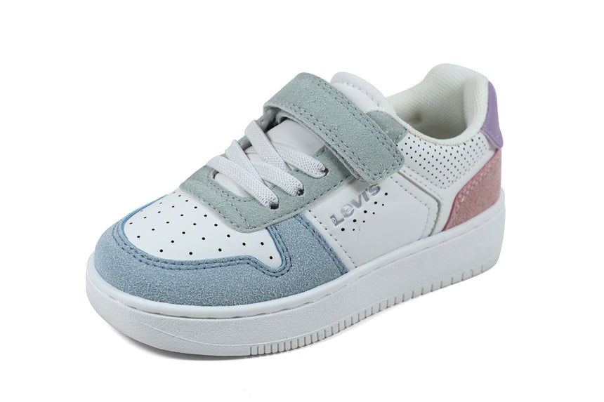 Levi's Mini Παιδικά Sneakers με velcro Λευκά VUNI0152S