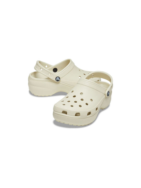 Crocs 206750-2Y2 Classic Platform Clog W bone