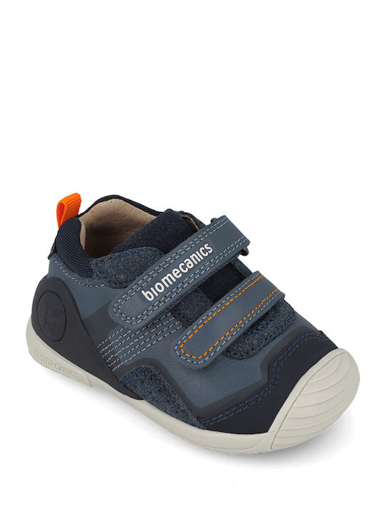 Biomecanics Παιδικά Sneakers High Ανατομικά με Velcro 261124-b556 PETROL