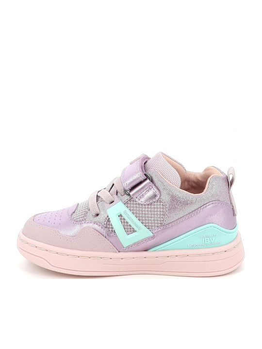 Biomecanics Παιδικά Sneakers High Ανατομικά με velcro 261212-c854 VIOLETA