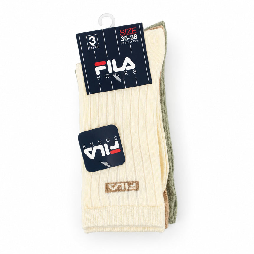 FILA Αθλητικές Κάλτσες Hight 3 Ζεύγη F8275-861
