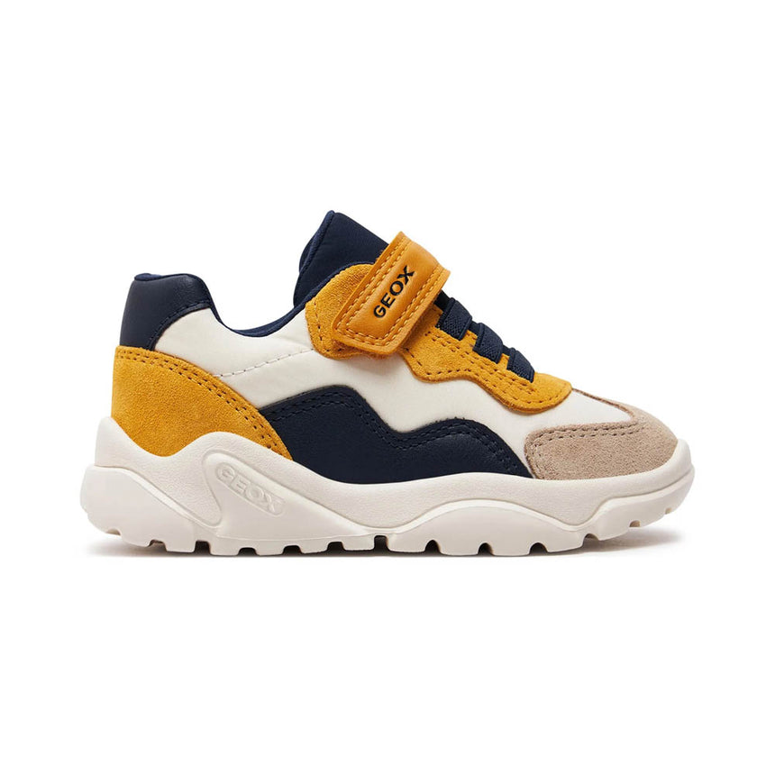 SNEAKERS GEOX ΑΓΟΡΙ ΚΙΤΡΙΝΟ ΜΠΛΕ ΜΠΕΖ B CIUFCIUF BOY B455RB 0FU22 CQ62P
