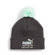 Puma Παιδικο Σκουφακι Mixmatch Pom Pom Beanie Puma Black-Silver Sky-a