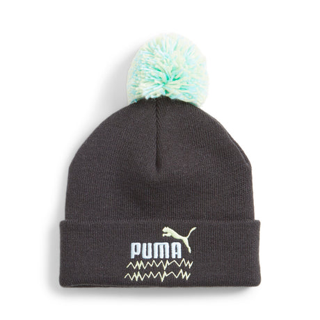 Puma Παιδικο Σκουφακι Mixmatch Pom Pom Beanie Puma Black-Silver Sky-a