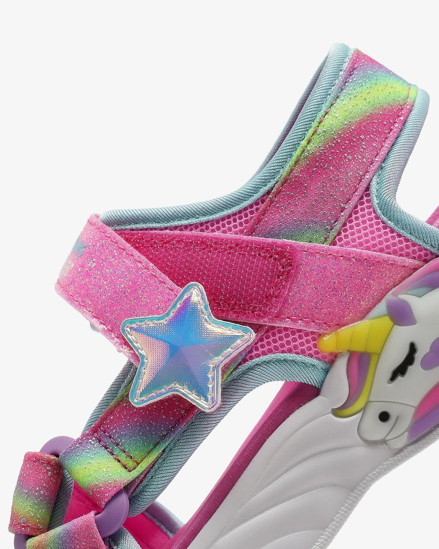SKECHERS 303107L/PKMT SANDAL με φώτακια dreamy unicorns