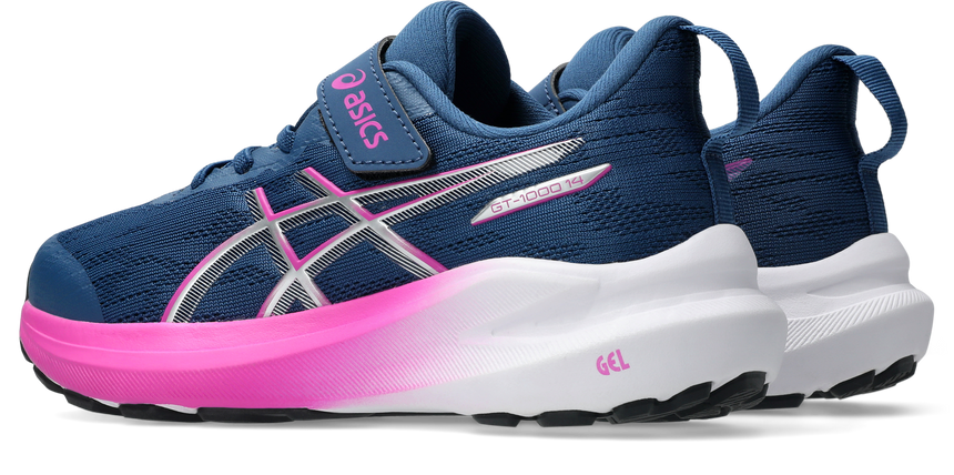 Asics gt-1000 14 ps  παιδικο αθλητικο κοριτσι 1014a381-402 twiligth blue/digital sakura