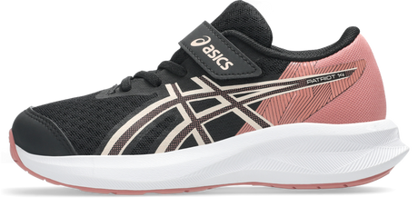 Asics patriot 14 ps παιδικο αθλητικο κοριτσι black/pearl pink 1014a391-001