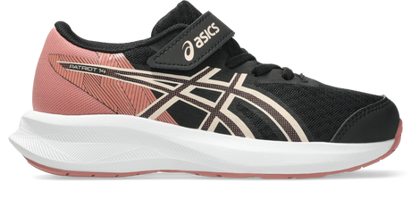 Asics patriot 14 ps παιδικο αθλητικο κοριτσι black/pearl pink 1014a391-001