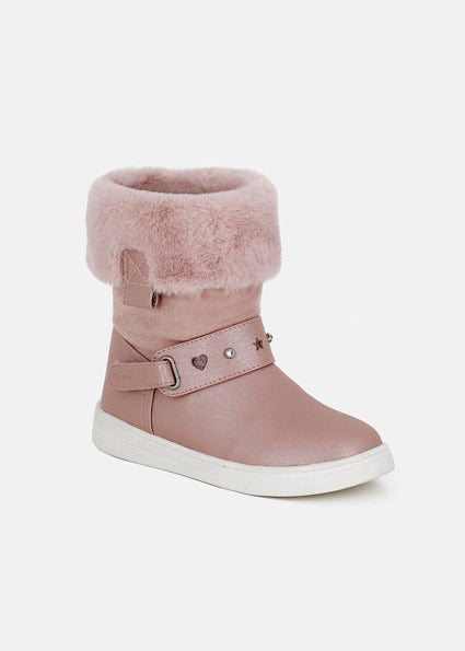 Mayoral Botin forro pelo 50-rosa