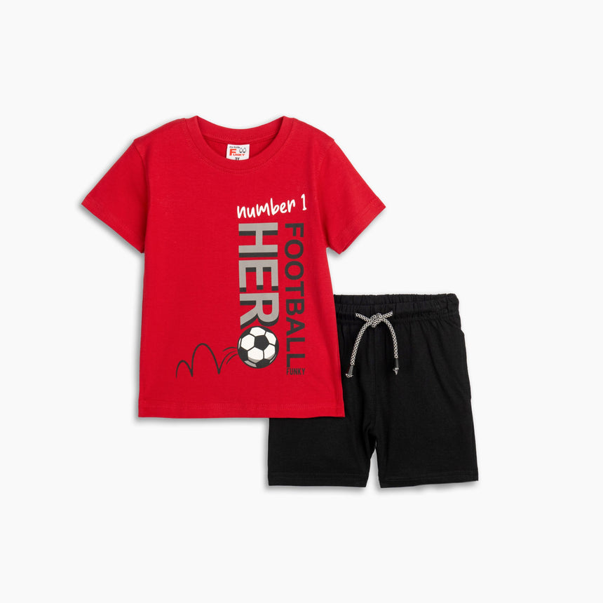 Funky for kids 125-301113-2 boy's set red-black