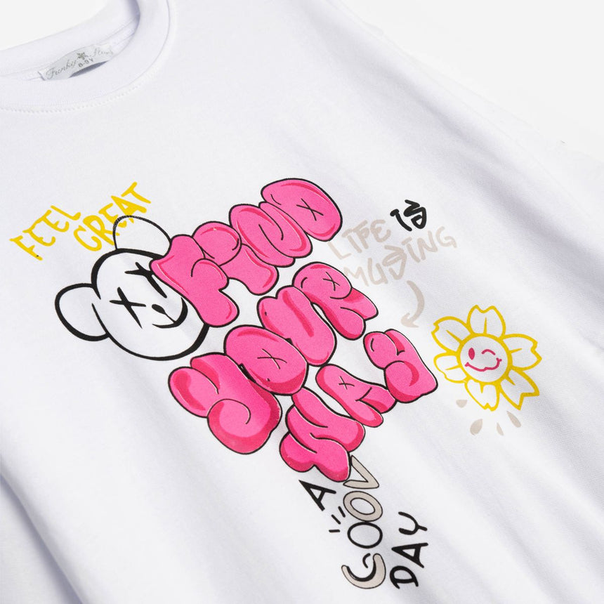 Funky for kids 125-517105-1 girl's set white-black
