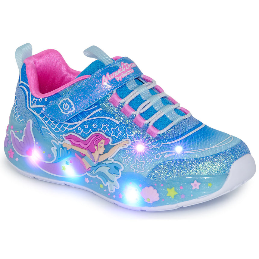 SKECHERS 303060L/BLMT sneakers with lights blue/multi