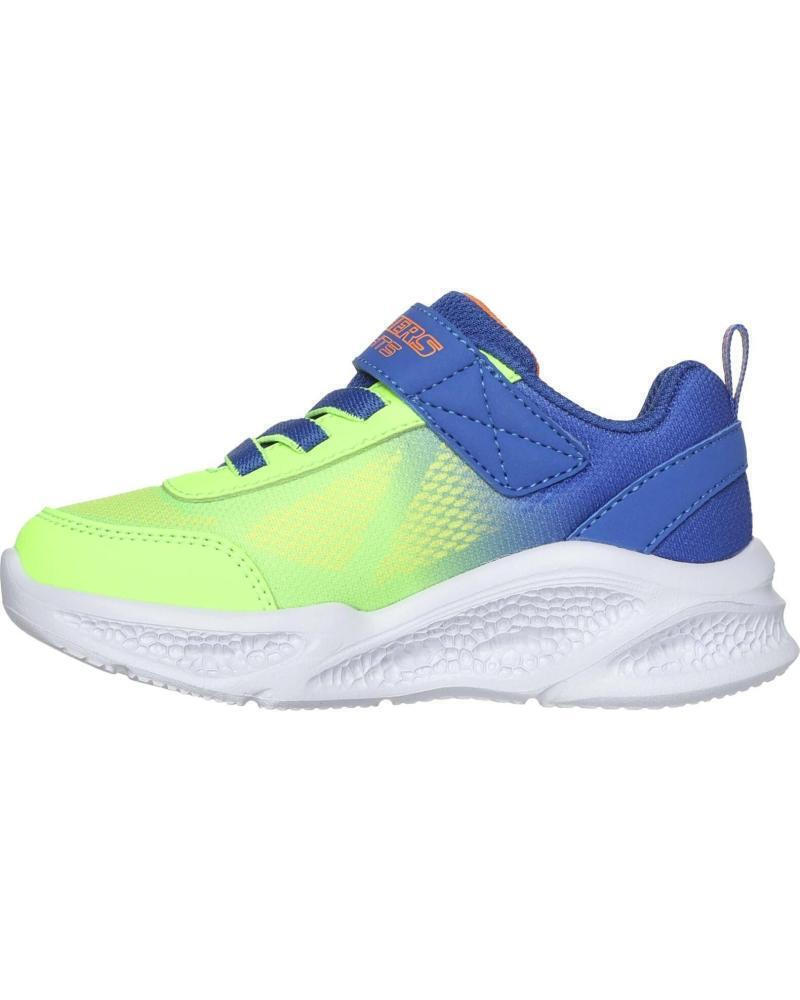SKECHERS 401495N/BLLM with lights blue/lime