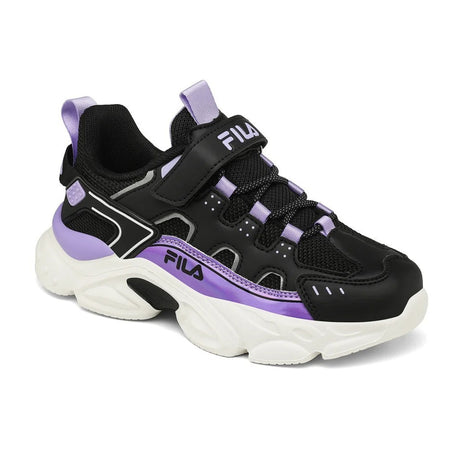 Fila Memory Spinel 3 V Αδιάβροχα Αθλητικά Παιδικά Παπούτσια Running με Σκρατς Black Mauve 7yf33002-080