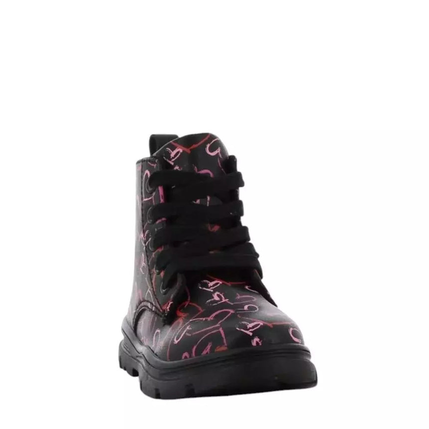 MINNIE MOUSE DISNEY DM011250 Ανατομικά Παιδικά Μποτάκια με Φερμουάρ Μαύρα