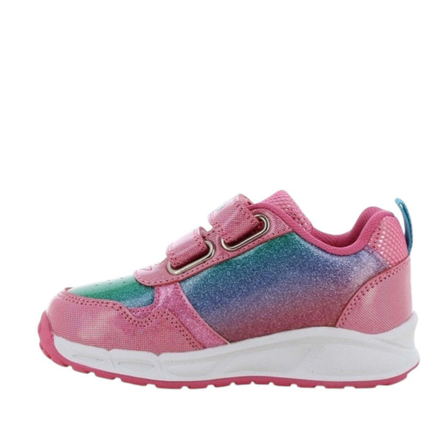 UNICORN DISNEY LE000515 Magic Παιδικά Sneakers Ανατομικά με Σκρατς & Φωτάκια Φούξια