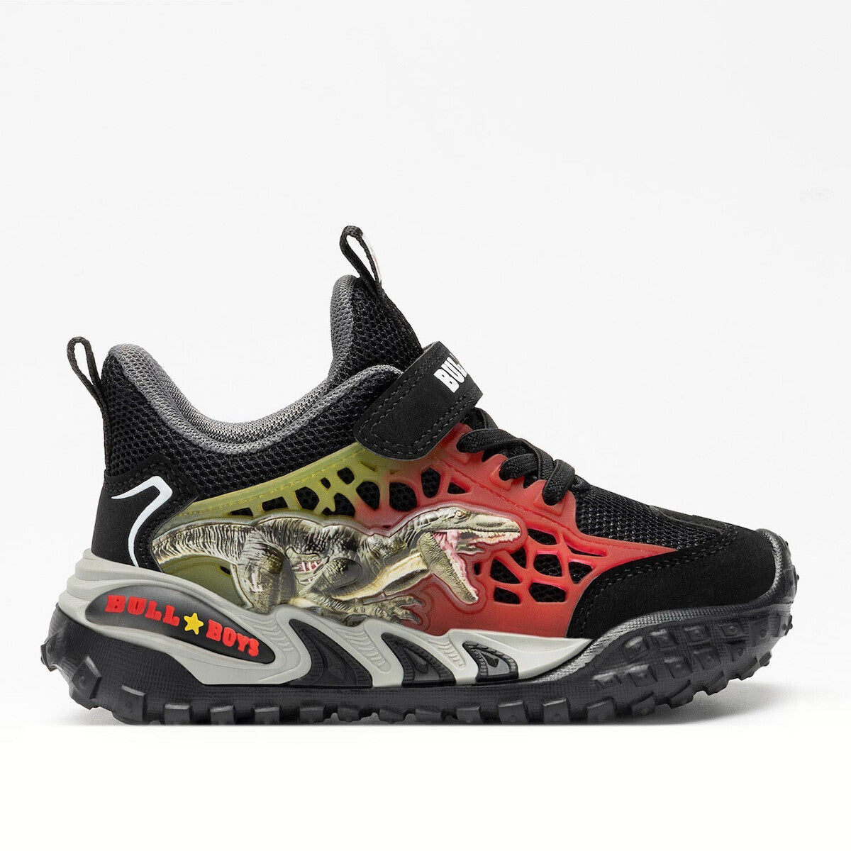 BULL BOYS DNAL5152 Παιδικά Sneakers με Φωτάκια Μαύρα