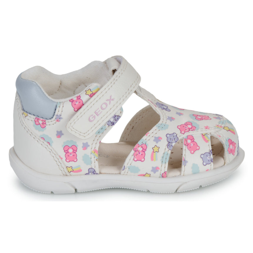 Geox B Sandal Zapito Παιδικά Πέδιλα για Κορίτσι Λευκό B556FB 05404 C0270