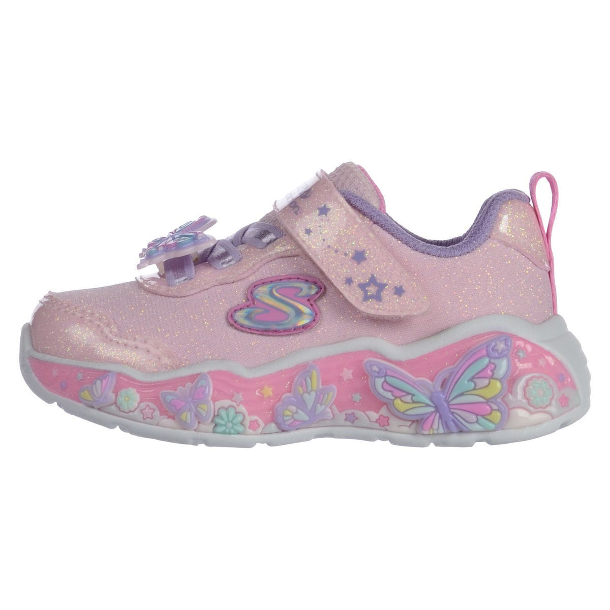 SKECHERS S-Lights: Lil Butterfly Bliss (303066N-LPMT)ΒΡΕΦΙΚΑ ΠΑΠΟΥΤΣΙΑ ΦΩΤΙΖΟΜΕΝΑ ΡΟΖ