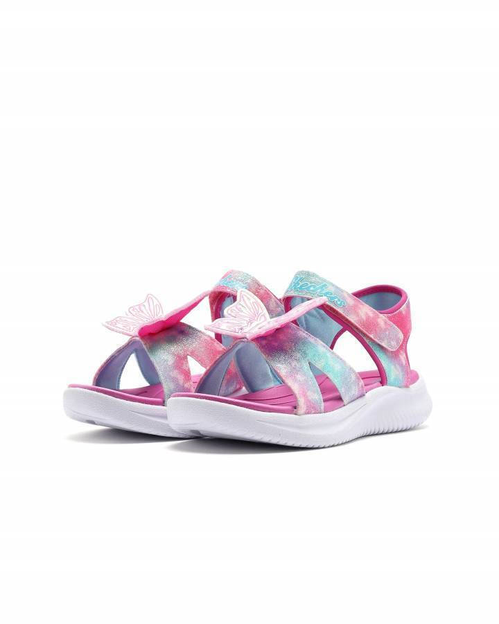 Skechers Παιδικά Πέδιλα Jumpsters Φωτάκια Πολύχρωμα 303109L/PKMT
