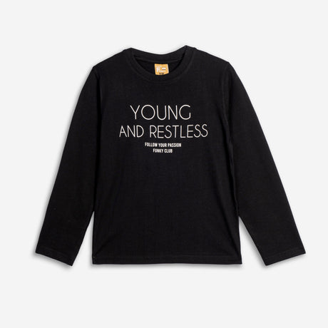 FUNKY FOR KIDS 226-106126-1 Μπλούζα αγόρι μαύρο