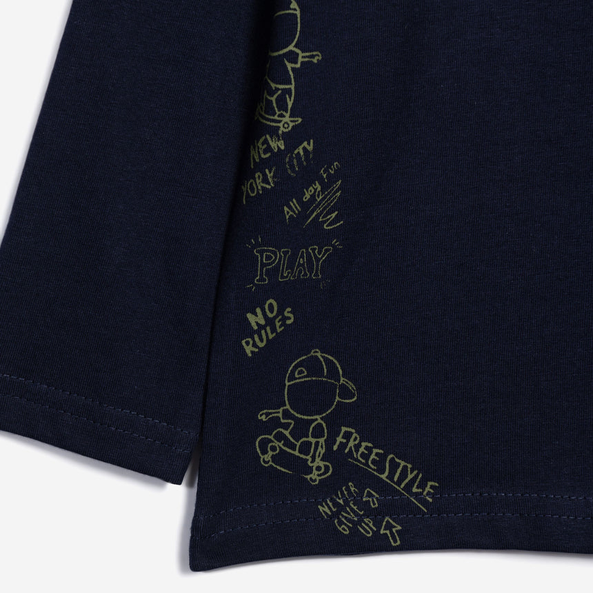 FUNKY FOR KIDS 226-306109-1 Boy's blue shirt