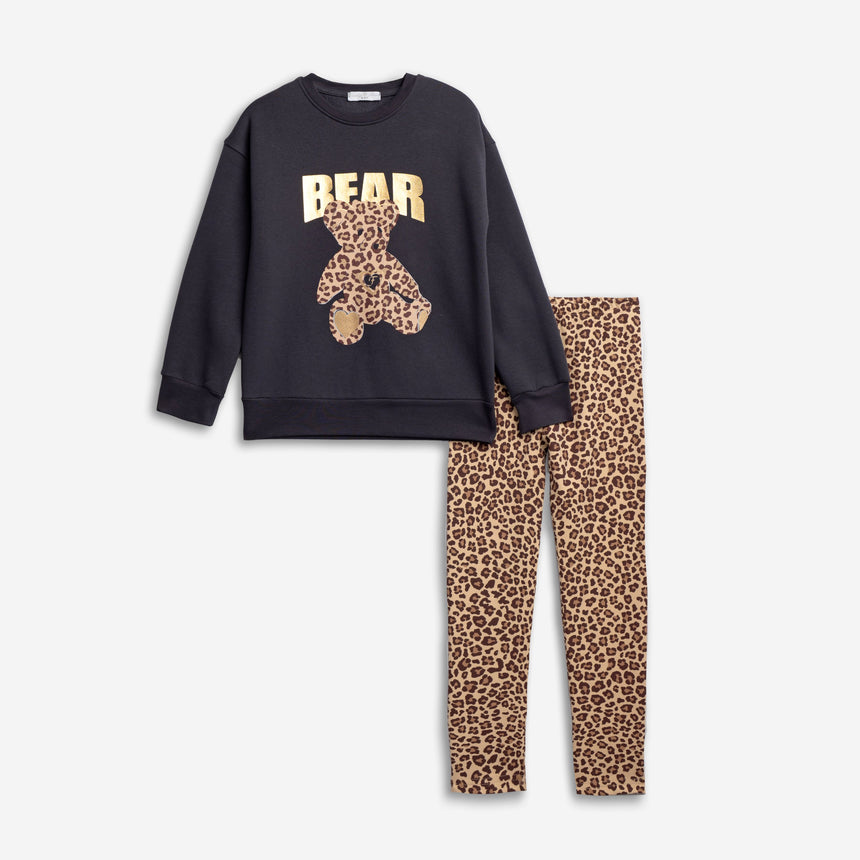 FUNKY FOR KIDS 226-521102-1 Σετ μπλουζοφόρεμα+κολάν κορίτσι