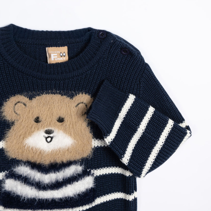 FUNKY FOR KIDS 226-810101-1 Knitted sweater for boys, 1 month old